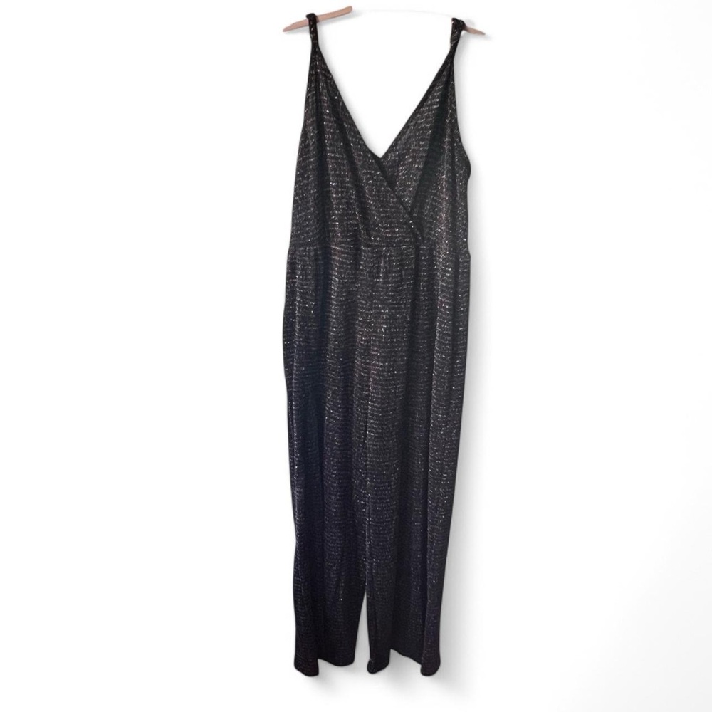 Wild Fable Shimmering Black Jumpsuit